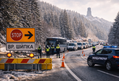 Временна организация на движението за 3 март заради тържествата на връх Шипка