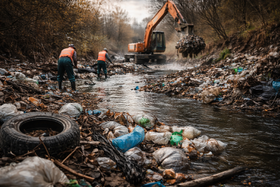 Екоминистерството нареди на кметове и областни управители да предприемат спешни мерки за почистване на речни корита