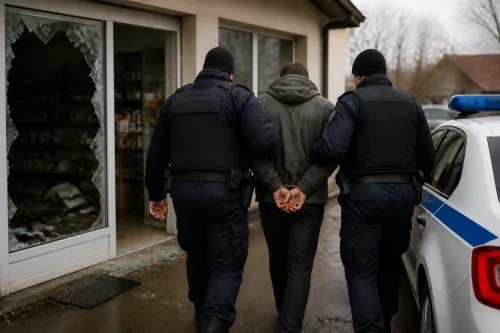 Полицията задържа 32-годишен за взлом в магазин в Драганово