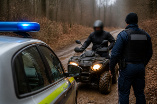 Полицията в Стражица спря 7-годишно дете с нерегистрирано АТВ