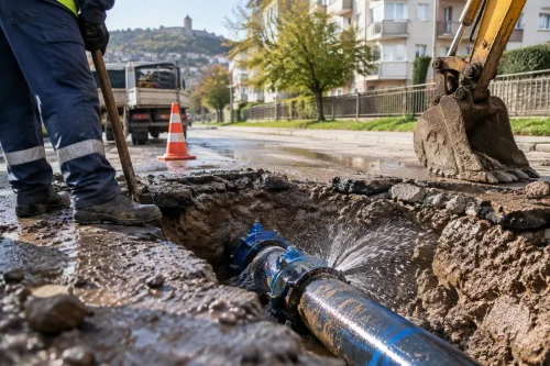 Авария спря водата в кв. „Акация“ във Велико Търново