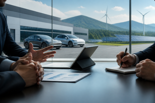 Делян Добрев обяви разговори с Tesla за три проекта в България
