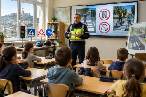 Пътна полиция обучи третокласници в Велико Търново