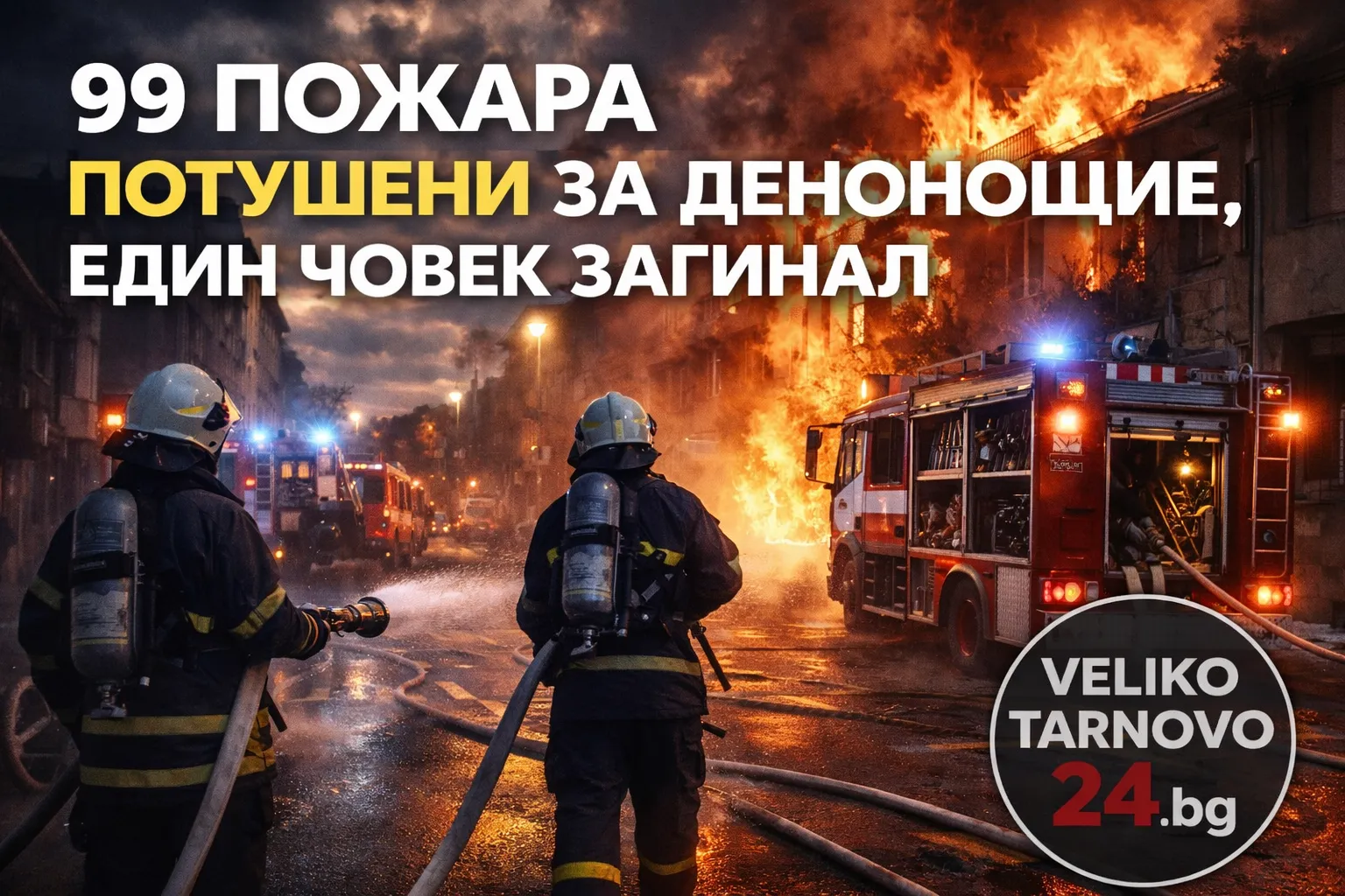 99 пожара са потушени в страната за денонощие