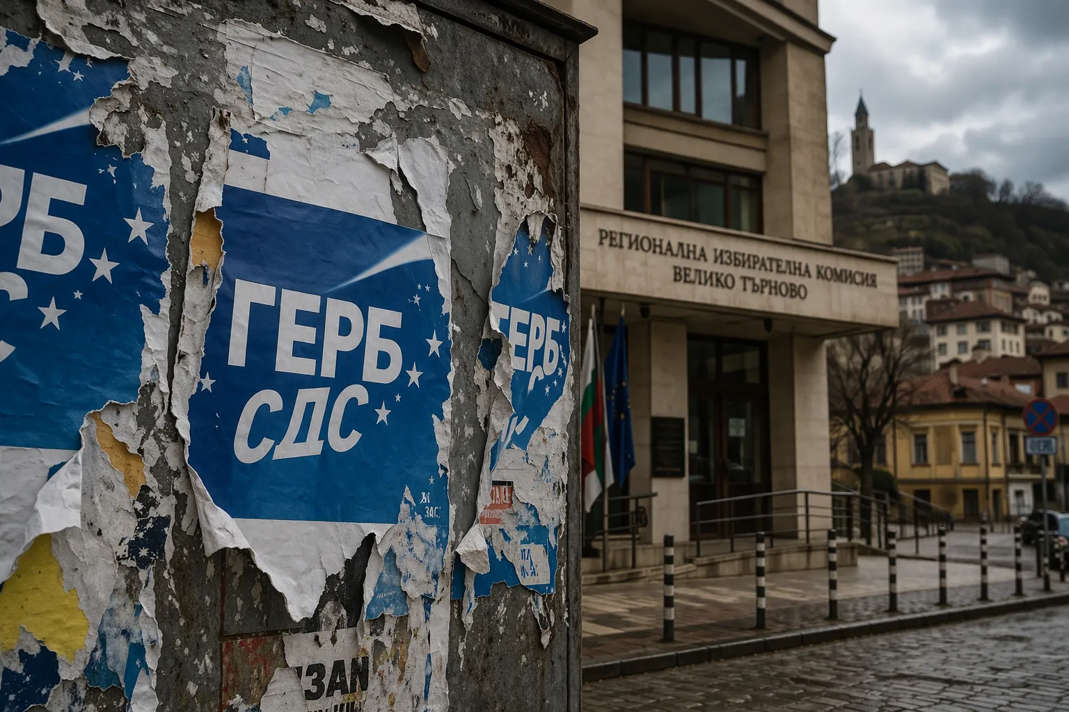 Първата жалба в РИК Велико Търново дойде на 1 април: сигнал срещу плакати на „ГЕРБ–СДС“