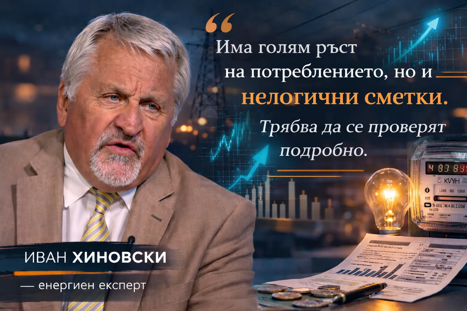 Иван Хиновски: Има голям ръст на потреблението, но също така и абсурдни фактури