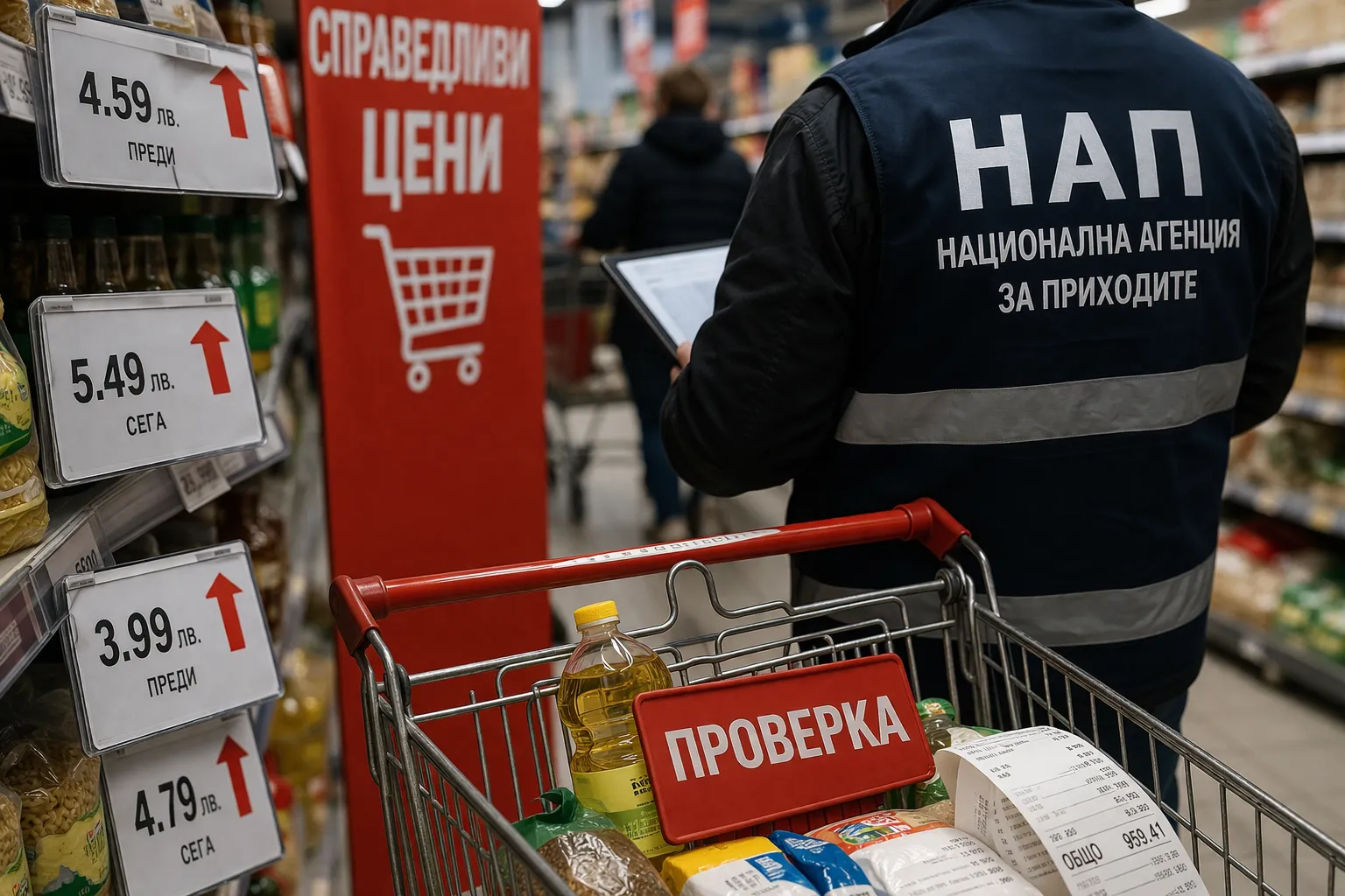 НАП удари по спекулата: 13 507 проверки, близо 1 млн. евро глоби и нова вълна преди Великден