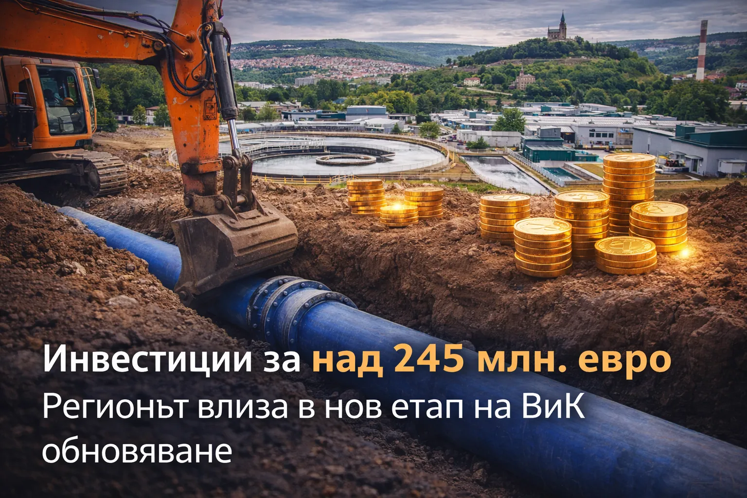Общините работят за инвестиции от над 245 млн. евро срещу водната криза