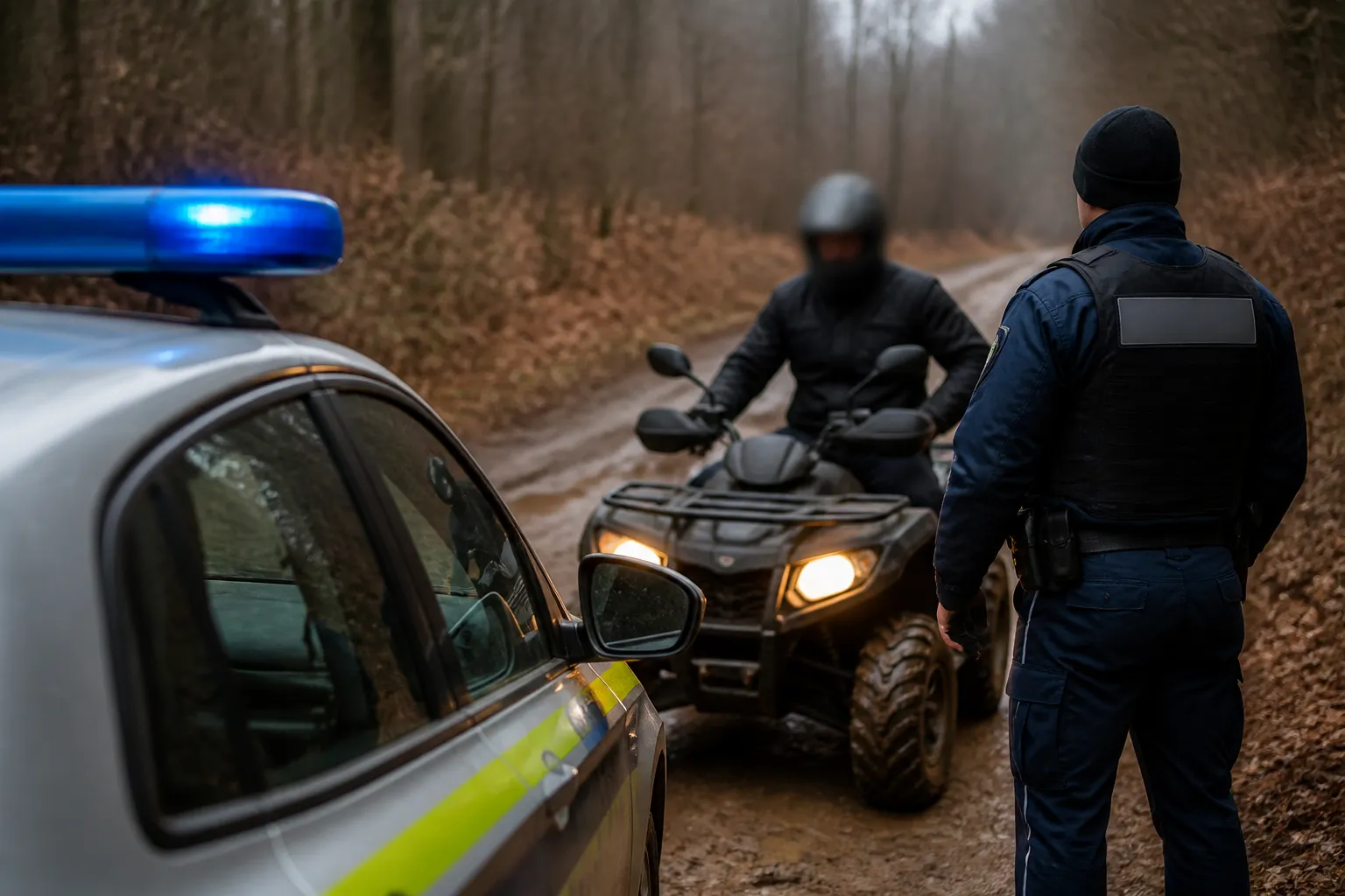 Полицията в Стражица спря 7-годишно дете с нерегистрирано АТВ