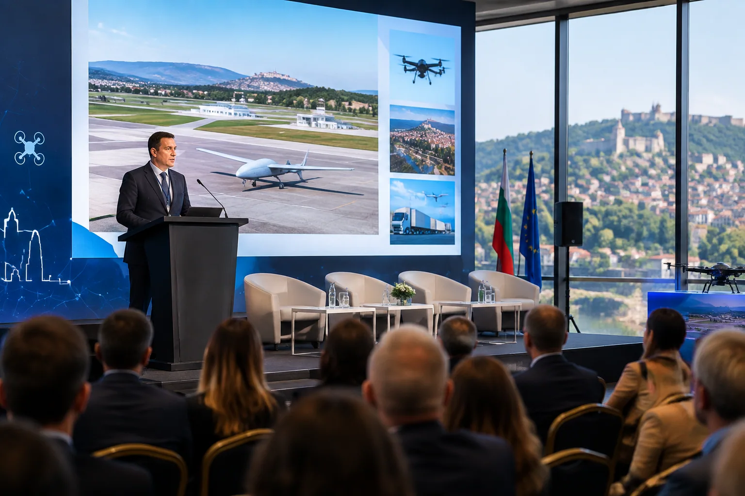 Николай Рашков представи летище Горна Оряховица на Drone Expo Summit