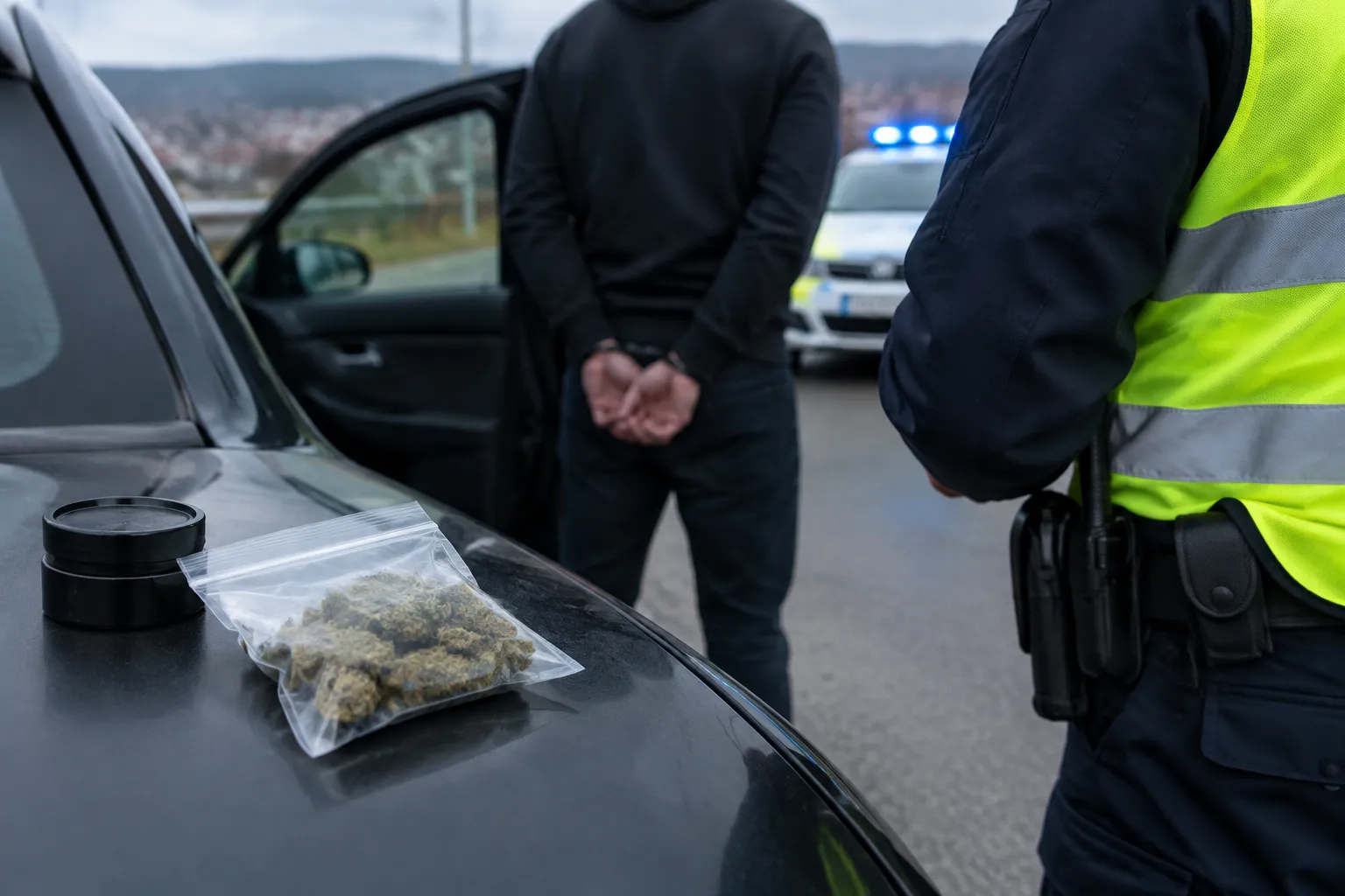 Полицията в Горна Оряховица хвана шофьор с канабис