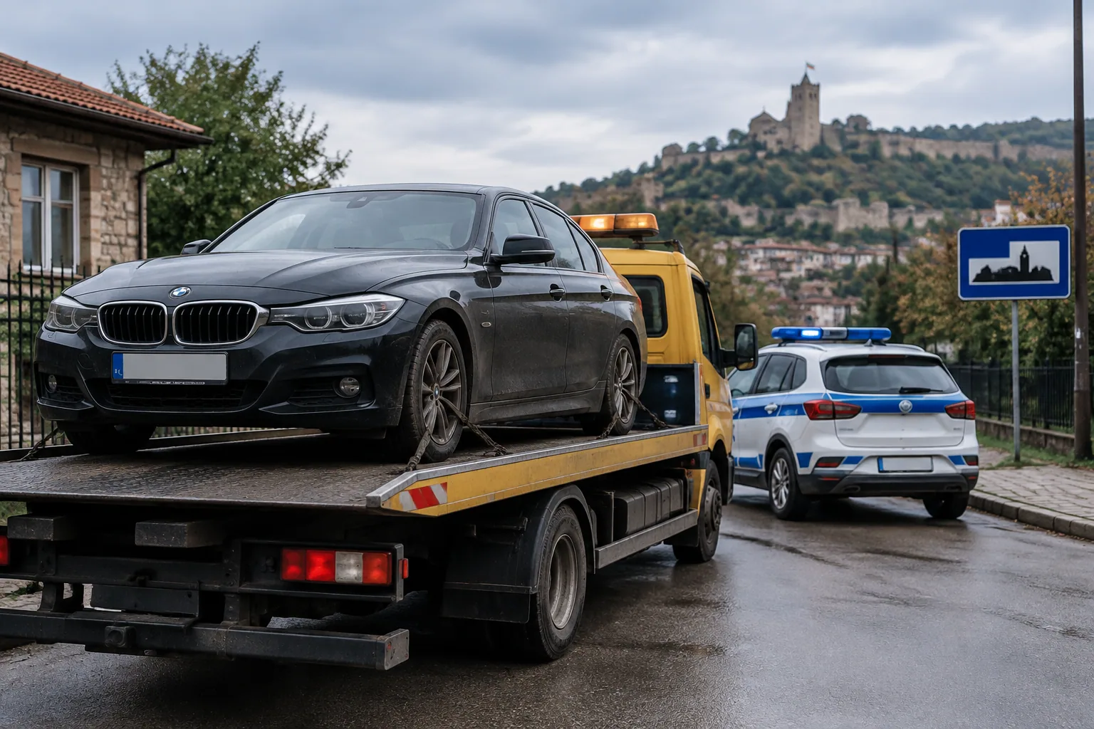 Полицията в Мерданя иззе автомобил, издирван от Великобритания