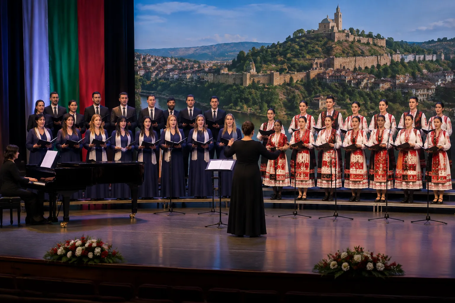 Американският хор American Festival Singers пя с ДЮФА „Българче“ във Велико Търново