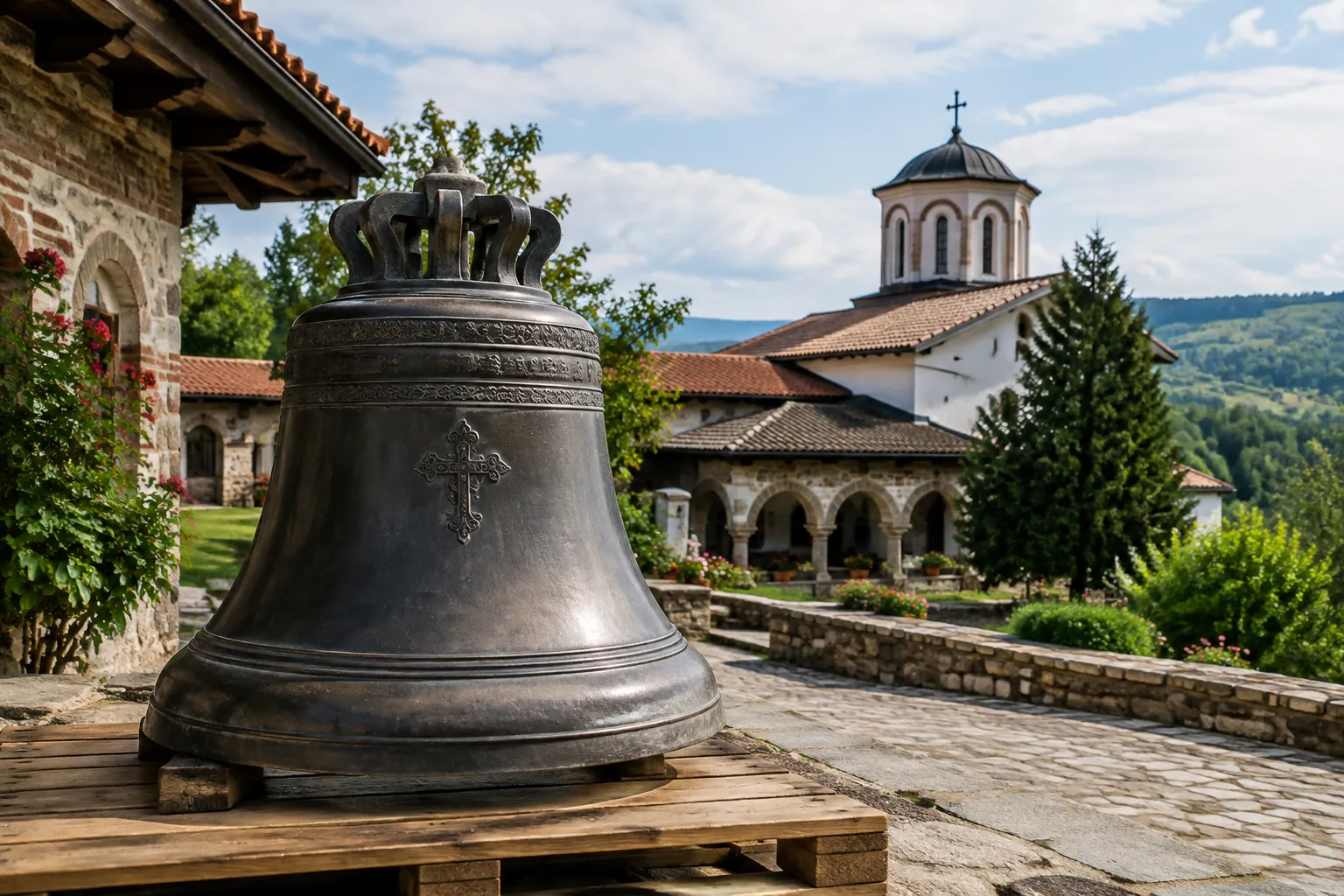 „Възраждане“ дари 60-килограмова камбана на манастира край Лясковец