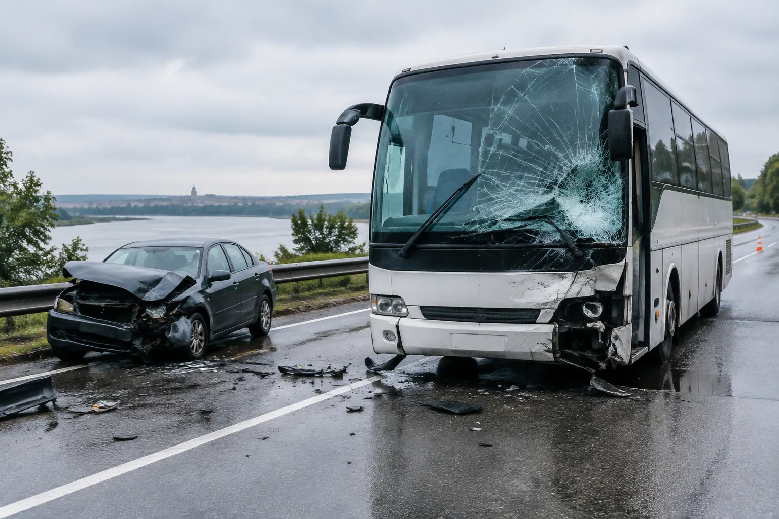 Шофьор на автобус обжалва 3 години условно за катастрофа край Русе
