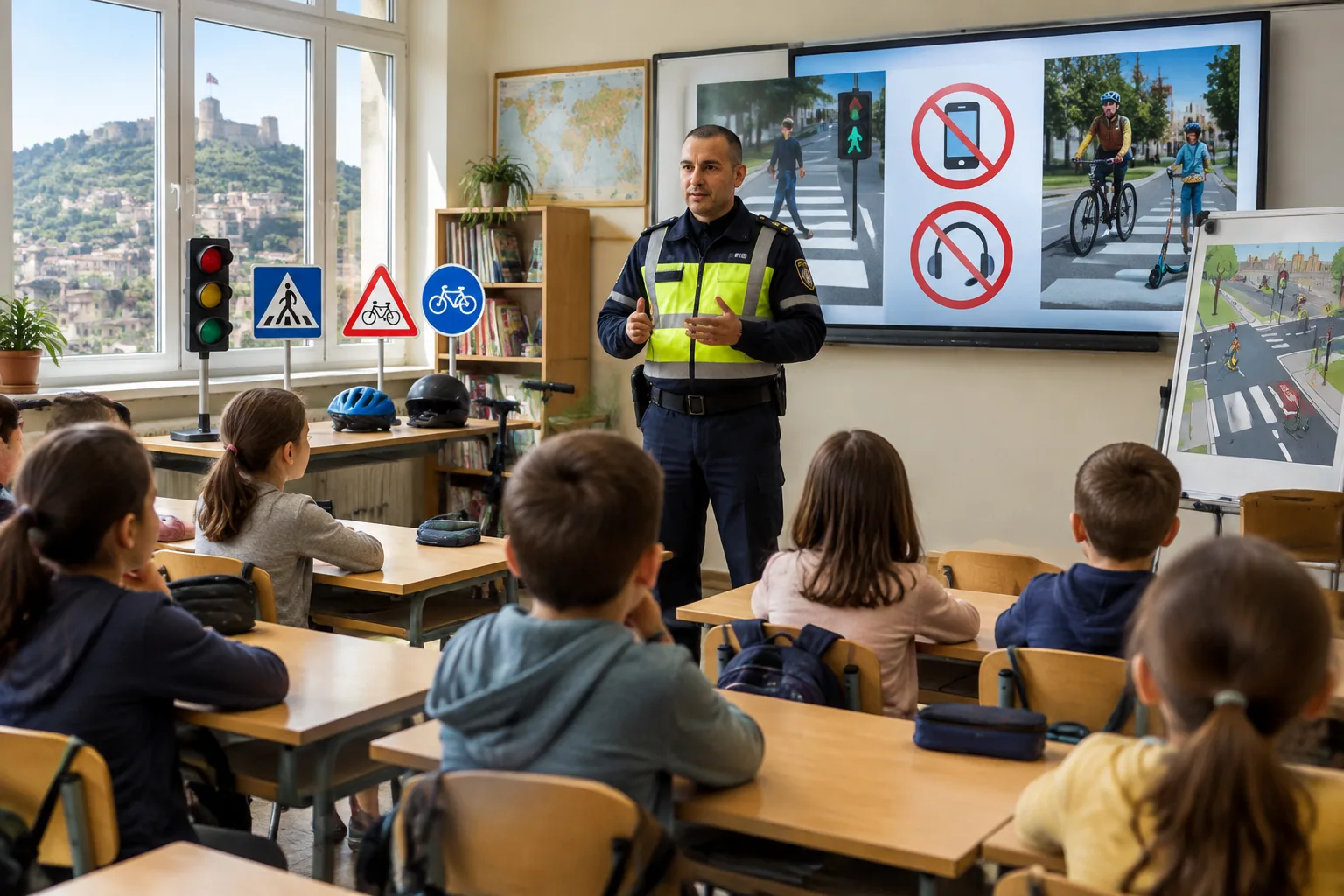 Пътна полиция обучи третокласници в Велико Търново