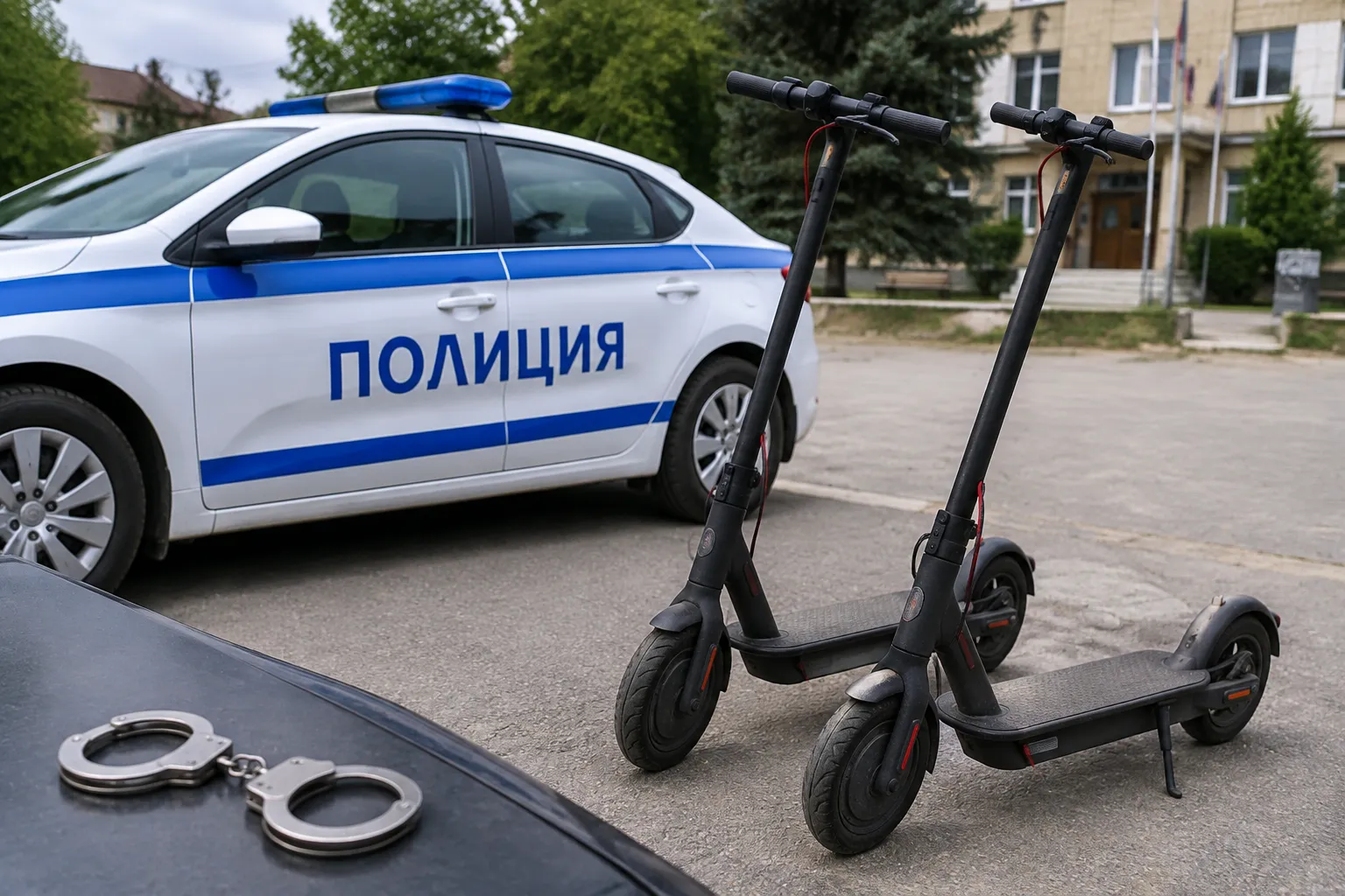 Полицията в Павликени задържа двама за кражба на тротинетки