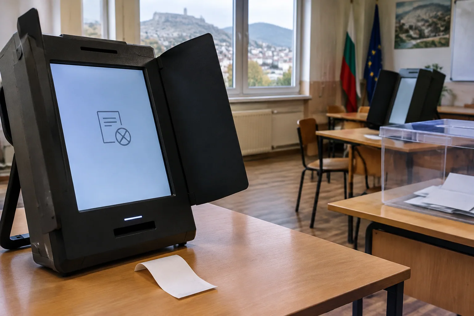 Машина за гласуване блокира в Масларево, вотът продължи